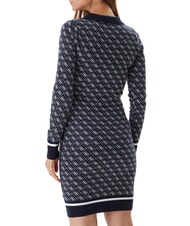 GUESS AUBREY Vestido de punto 4g azul y crema - Ropa de mujer - 2