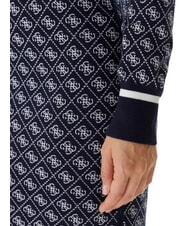 GUESS AUBREY Vestido de punto 4g azul y crema - Ropa de mujer - 4