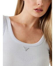 GUESS TRIANGLE PATCH Camiseta sin mangas purwhite - camiseta - 3