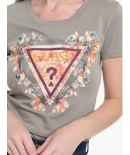 GUESS TRIANGLE FLOWERS Camiseta el&aacute;stica con estampado hoja de salvia - camiseta - 3