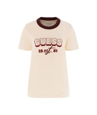 GUESS COLLEGE Camiseta de algod&oacute;n peon&iacute;a melocot&oacute;n - camiseta - 4