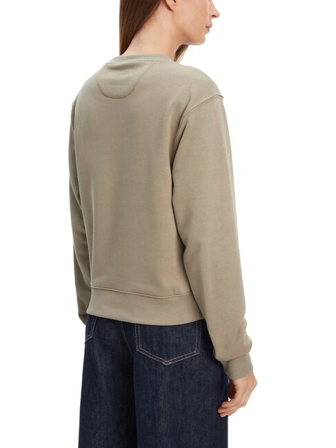 STUDDED LOVE Sudadera de cuello redondo con estampado de tachuelas hoja de salvia - Sudaderas de mujer