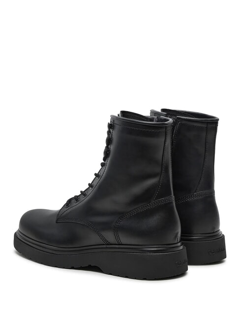 CK Botines de piel con cordones ck negro - Zapatos Hombre
