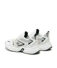 CALVIN KLEIN RETRO TENNIS Zapatillas de malla y piel de ante blanco - Zapatos Mujer - 6