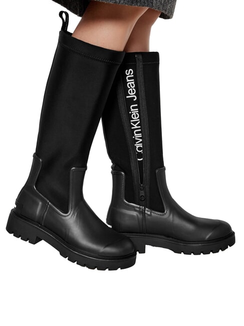 HIGH RAINBOOT Botas altas de neopreno negro - Zapatos Mujer