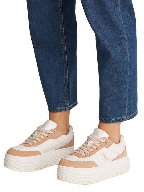 BOLD FLATF LOW LACE Zapatillas blanco - Zapatos Mujer