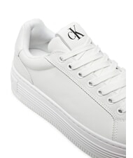 CALVIN KLEIN BOLD PLATF LOW Zapatillas de cuero blanco - Zapatos Mujer - 3