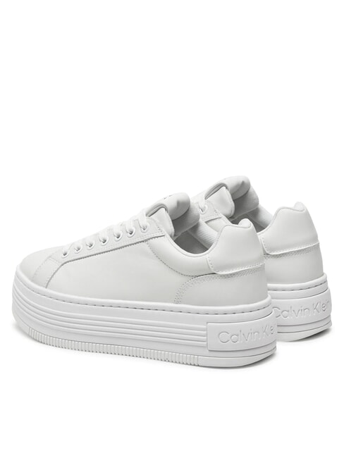 BOLD PLATF LOW Zapatillas de cuero blanco - Zapatos Mujer