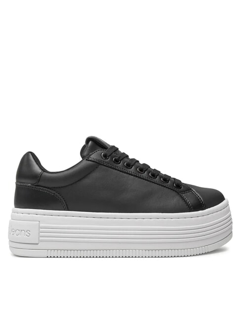 BOLD PLATF LOW Zapatillas de cuero negro - Zapatos Mujer