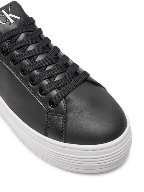BOLD PLATF LOW Zapatillas de cuero negro - Zapatos Mujer
