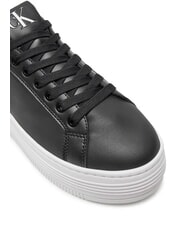 CALVIN KLEIN BOLD PLATF LOW Zapatillas de cuero negro - Zapatos Mujer - 3