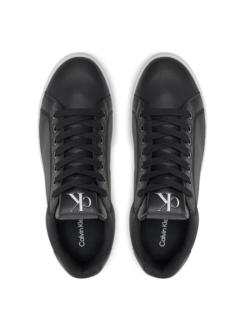 BOLD PLATF LOW Zapatillas de cuero negro - Zapatos Mujer
