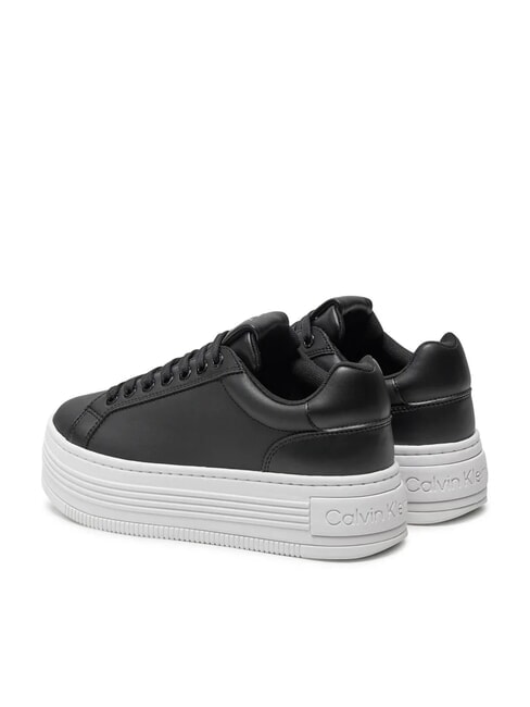 BOLD PLATF LOW Zapatillas de cuero negro - Zapatos Mujer