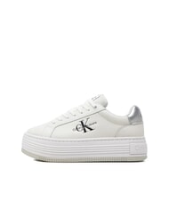 CALVIN KLEIN BOLD LOW LACE Zapatillas de plataforma de piel blanco - Zapatos Mujer - 4