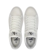 CALVIN KLEIN BOLD LOW LACE Zapatillas de plataforma de piel blanco - Zapatos Mujer - 5