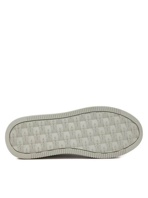 BOLD LOW LACE Zapatillas de plataforma de piel blanco - Zapatos Mujer