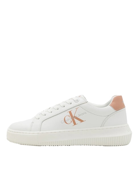 CK JEANS  Chunky Cupsole Zapatillas de cuero blanco - Zapatos Mujer