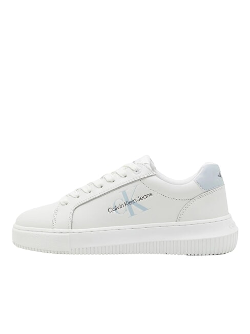 CK JEANS  Chunky Cupsole Zapatillas de cuero blanco - Zapatos Mujer