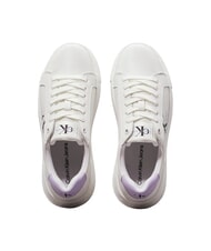 CALVIN KLEIN CK JEANS  Chunky Cupsole Zapatillas de cuero blanco - Zapatos Mujer - 4