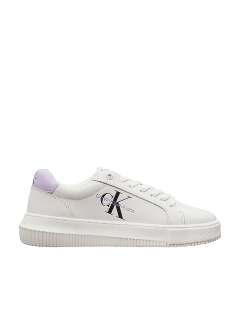 CK JEANS  Chunky Cupsole Zapatillas de cuero blanco - Zapatos Mujer