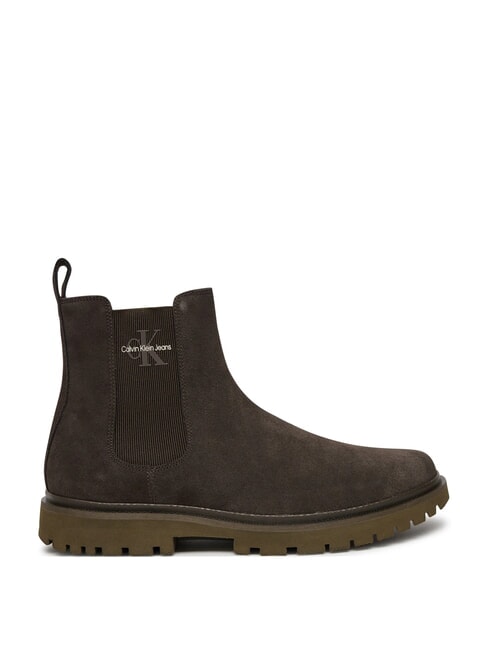 CK JEANS Botines de ante marr&oacute;n - Zapatos Hombre