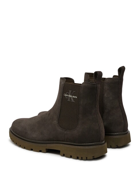 CK JEANS Botines de ante marr&oacute;n - Zapatos Hombre