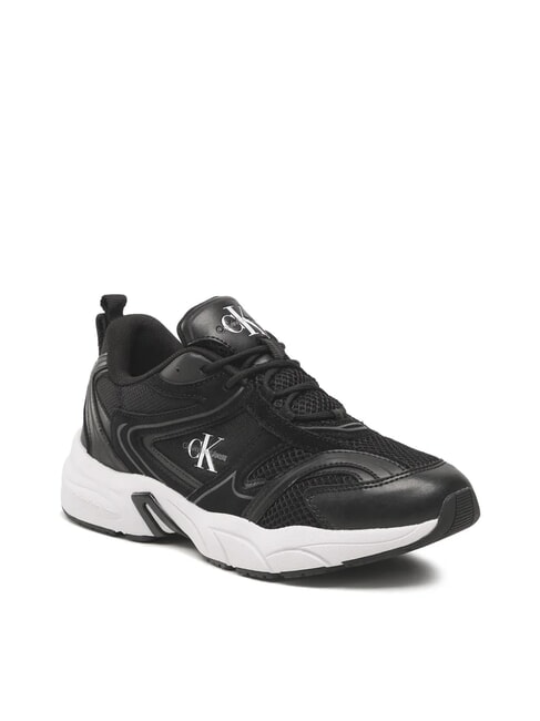 CK JEANS Retro Tennis Zapatillas de piel negro - Zapatos Hombre
