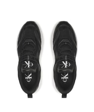 CALVIN KLEIN CK JEANS Retro Tennis Zapatillas de piel negro - Zapatos Hombre - 5