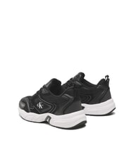 CALVIN KLEIN CK JEANS Retro Tennis Zapatillas de piel negro - Zapatos Hombre - 6