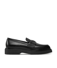 CALVIN KLEIN LOAFER W/HW LTH Mocas&iacute;n de cuero negro - Zapatos Mujer - 2