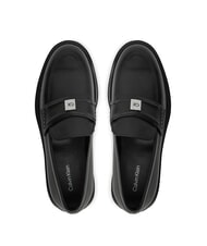 CALVIN KLEIN LOAFER W/HW LTH Mocas&iacute;n de cuero negro - Zapatos Mujer - 4