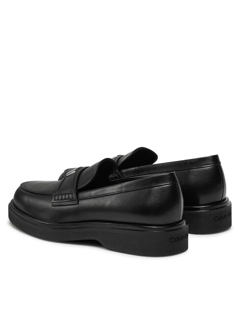 LOAFER W/HW LTH Mocas&iacute;n de cuero negro - Zapatos Mujer