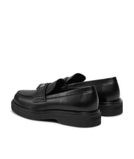 CALVIN KLEIN LOAFER W/HW LTH Mocas&iacute;n de cuero negro - Zapatos Mujer - 5
