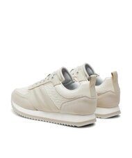 CALVIN KLEIN RUNNER LACE UP SAFF Zapatillas de cuero gris - Zapatos Mujer - 5