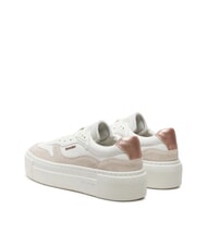 CALVIN KLEIN FF CUPSOLE LACE UP Zapatillas de cuero blanco - Zapatos Mujer - 5