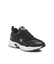 CALVIN KLEIN CK JEANS Retro Tennis Zapatillas de piel negro - Zapatos Hombre - 3