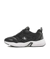 CALVIN KLEIN CK JEANS Retro Tennis Zapatillas de piel negro - Zapatos Hombre - 4