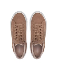 CALVIN KLEIN FLATFORM CUP LACE UP Zapatillas de piel de ante marr&oacute;n - Zapatos Mujer - 4