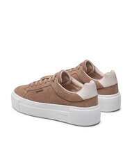 CALVIN KLEIN FLATFORM CUP LACE UP Zapatillas de piel de ante marr&oacute;n - Zapatos Mujer - 5