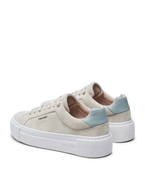 FLATFORM CUP LACE UP Zapatillas de piel de ante beige - Zapatos Mujer
