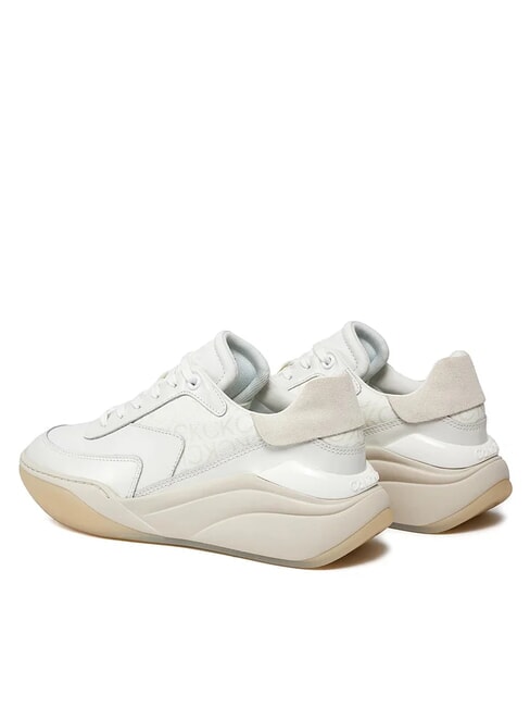 WEDGE MONO Zapatillas de cuero blanco - Zapatos Mujer