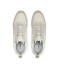 CALVIN KLEIN RUNNER LACE UP SAFF Zapatillas de cuero gris - Zapatos Mujer - 4