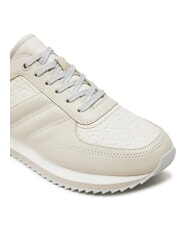 CALVIN KLEIN RUNNER LACE UP SAFF Zapatillas de cuero gris - Zapatos Mujer - 3