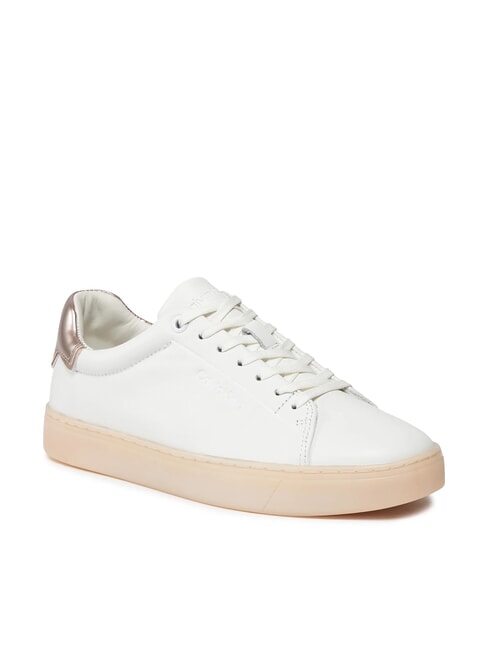 CUPSOLE LACE UP PEARL Zapatillas de cuero blanco - Zapatos Mujer