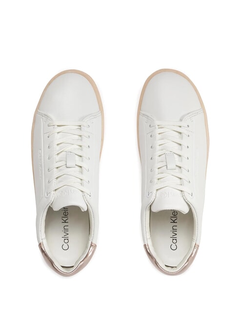 CUPSOLE LACE UP PEARL Zapatillas de cuero blanco - Zapatos Mujer