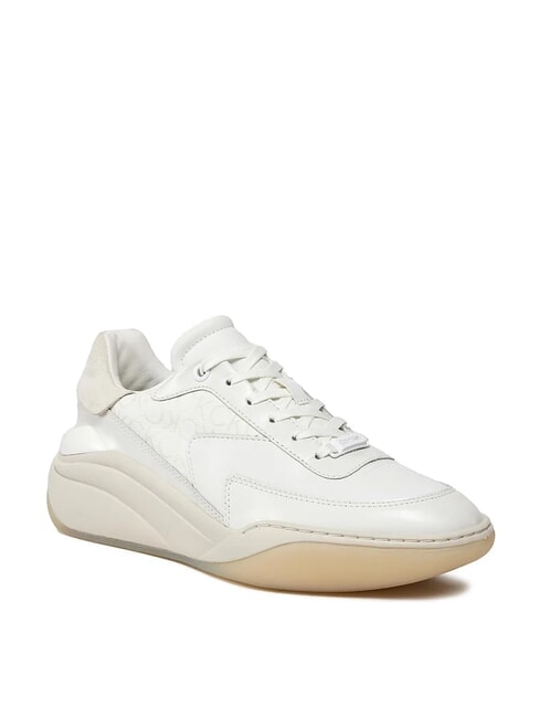 WEDGE MONO Zapatillas de cuero blanco - Zapatos Mujer