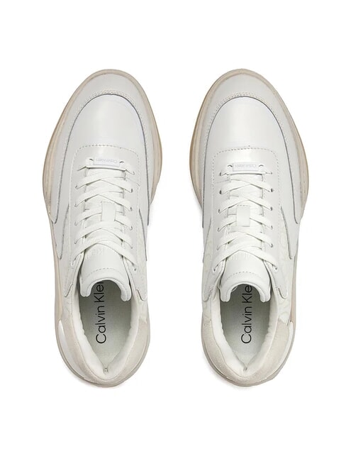 WEDGE MONO Zapatillas de cuero blanco - Zapatos Mujer
