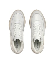CALVIN KLEIN WEDGE MONO Zapatillas de cuero blanco - Zapatos Mujer - 5