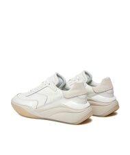 CALVIN KLEIN WEDGE MONO Zapatillas de cuero blanco - Zapatos Mujer - 6
