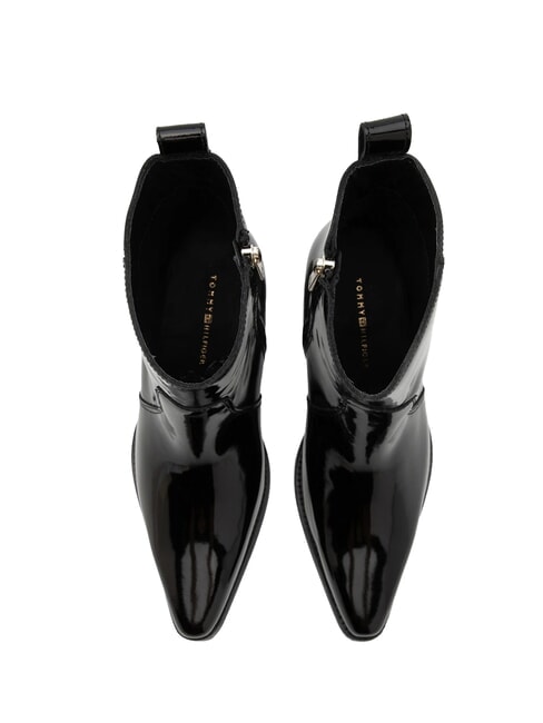 TH COWBOY Botas tejanas en piel brillante negro - Zapatos Mujer